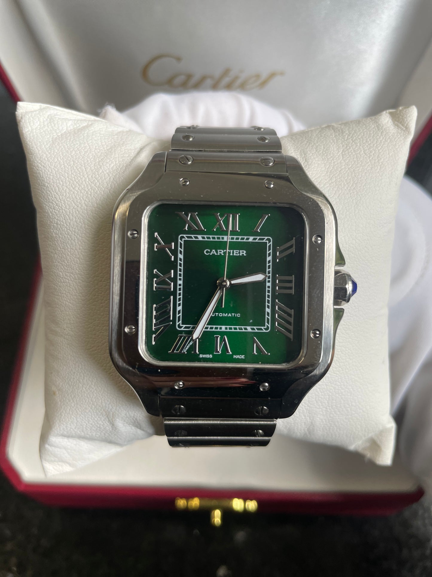 Cartier Santos (esfera verde)