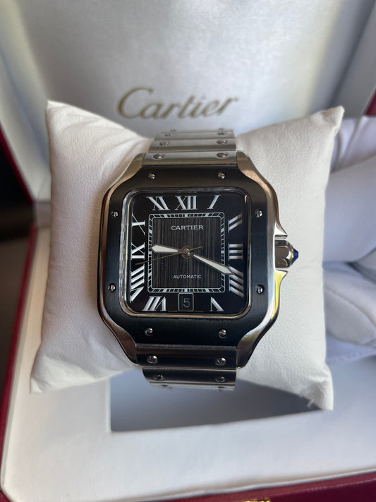 Cartier Santos (esfera negra)