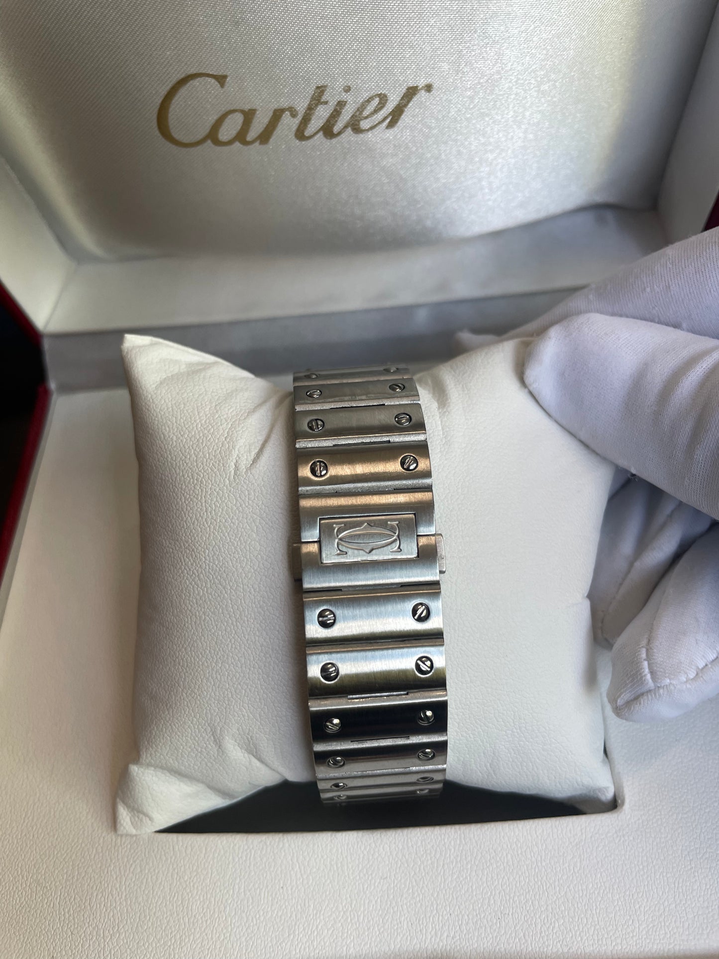 Cartier Santos (esfera negra)