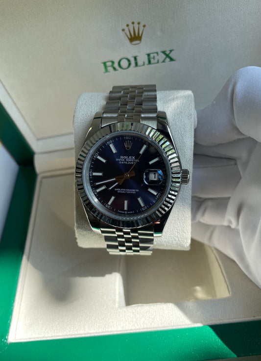 Rolex Date Just (esfera azul)